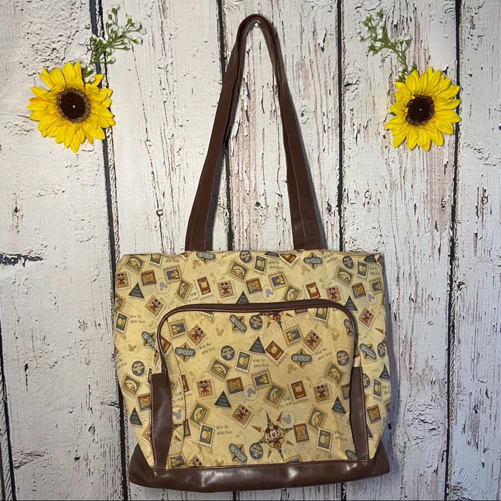DISNEY Mickey Mouse gold and brown bag